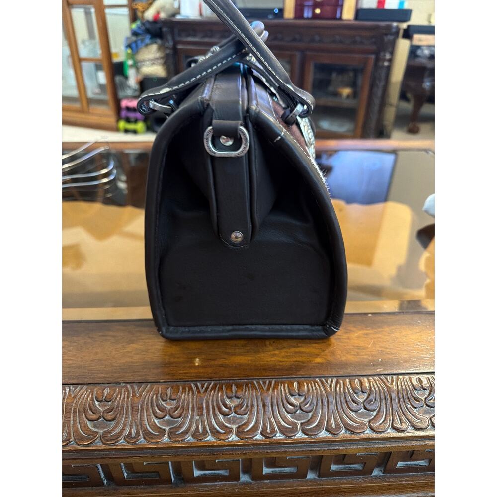 ⭐️ American West Pony Satchel Brown / Cream Purse. NWT! Western Rodeo - Picture 6 of 8